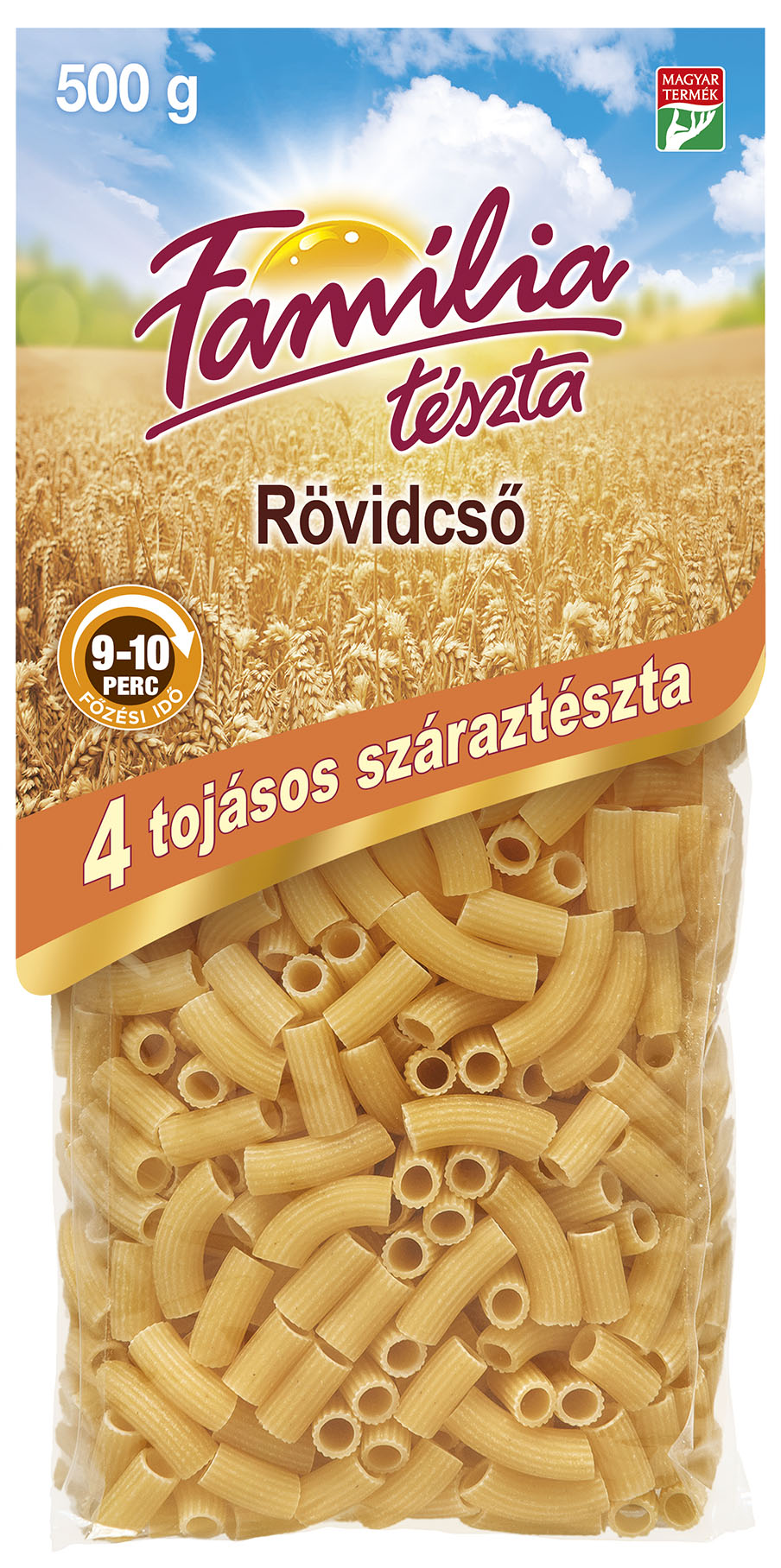 Rövidcső 4 tojásos száraztészta 400 g
